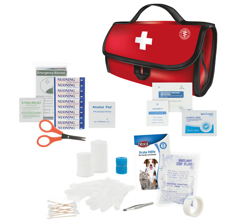 Trixie Premium Erste Hilfe-Set für Hunde & Co. - 38 Teilig Erste Hilfe Tasche Hund